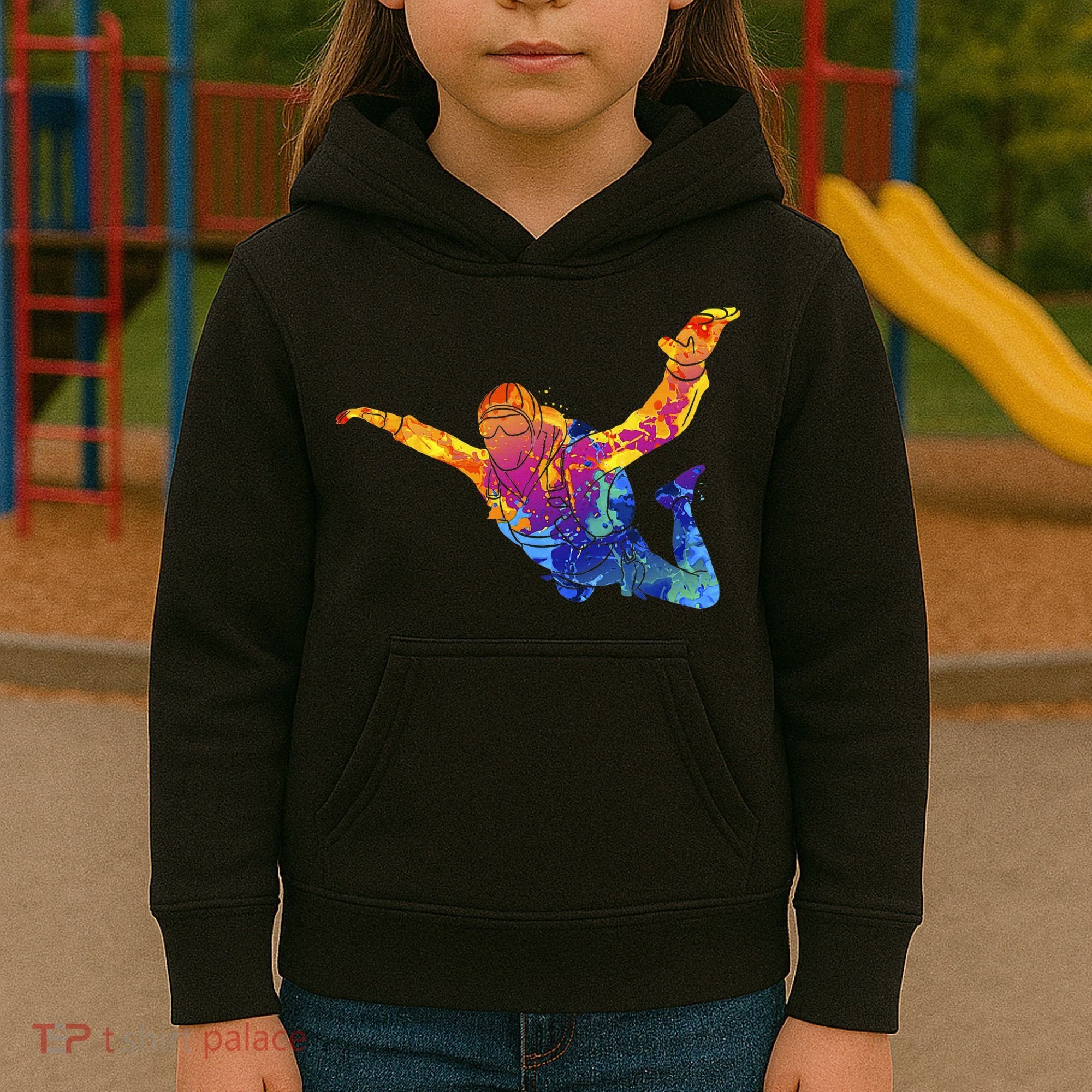 Skydiving Parachutust Extreme Sport Kids Hoodie