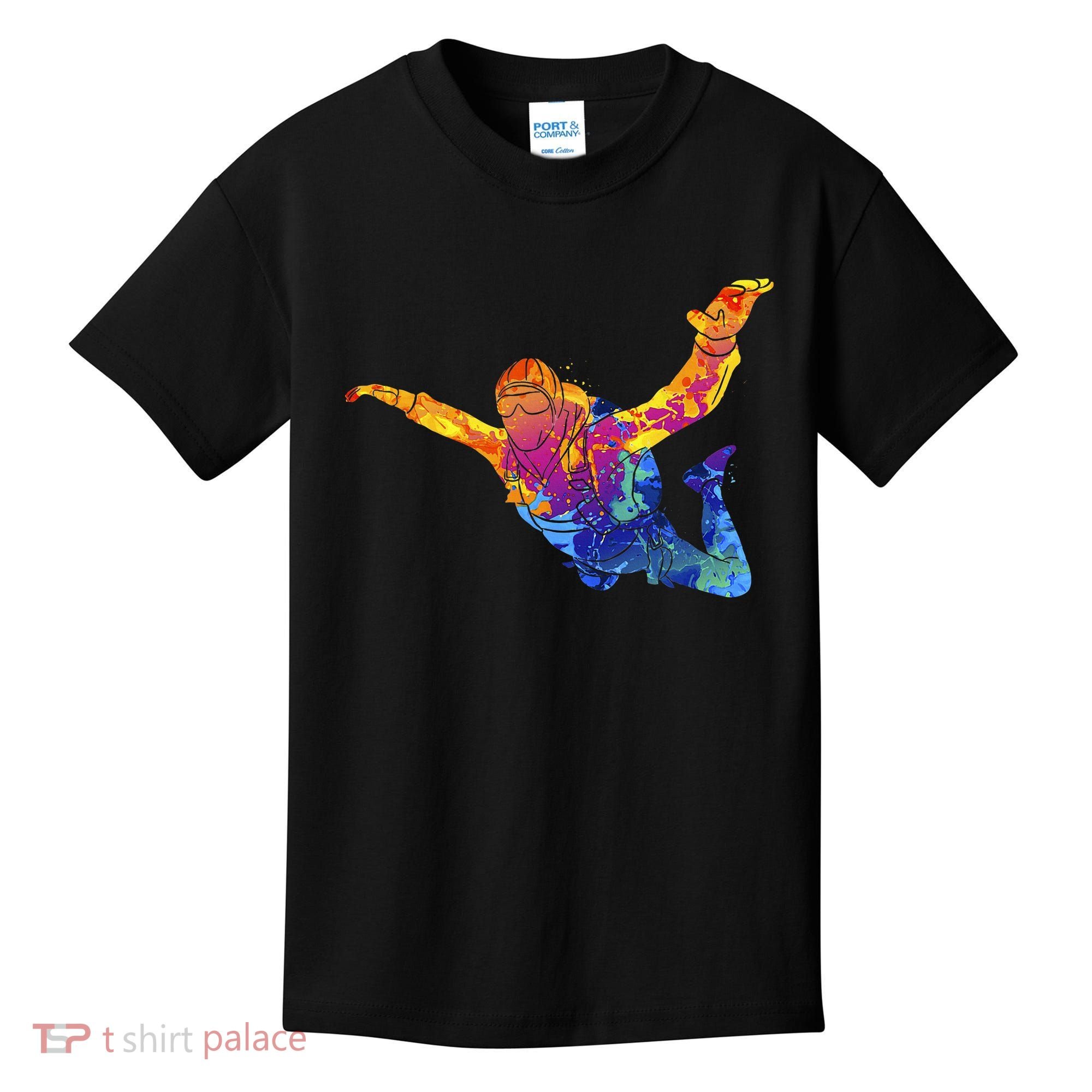 Skydiving Parachutust Extreme Sport Kids T-Shirt