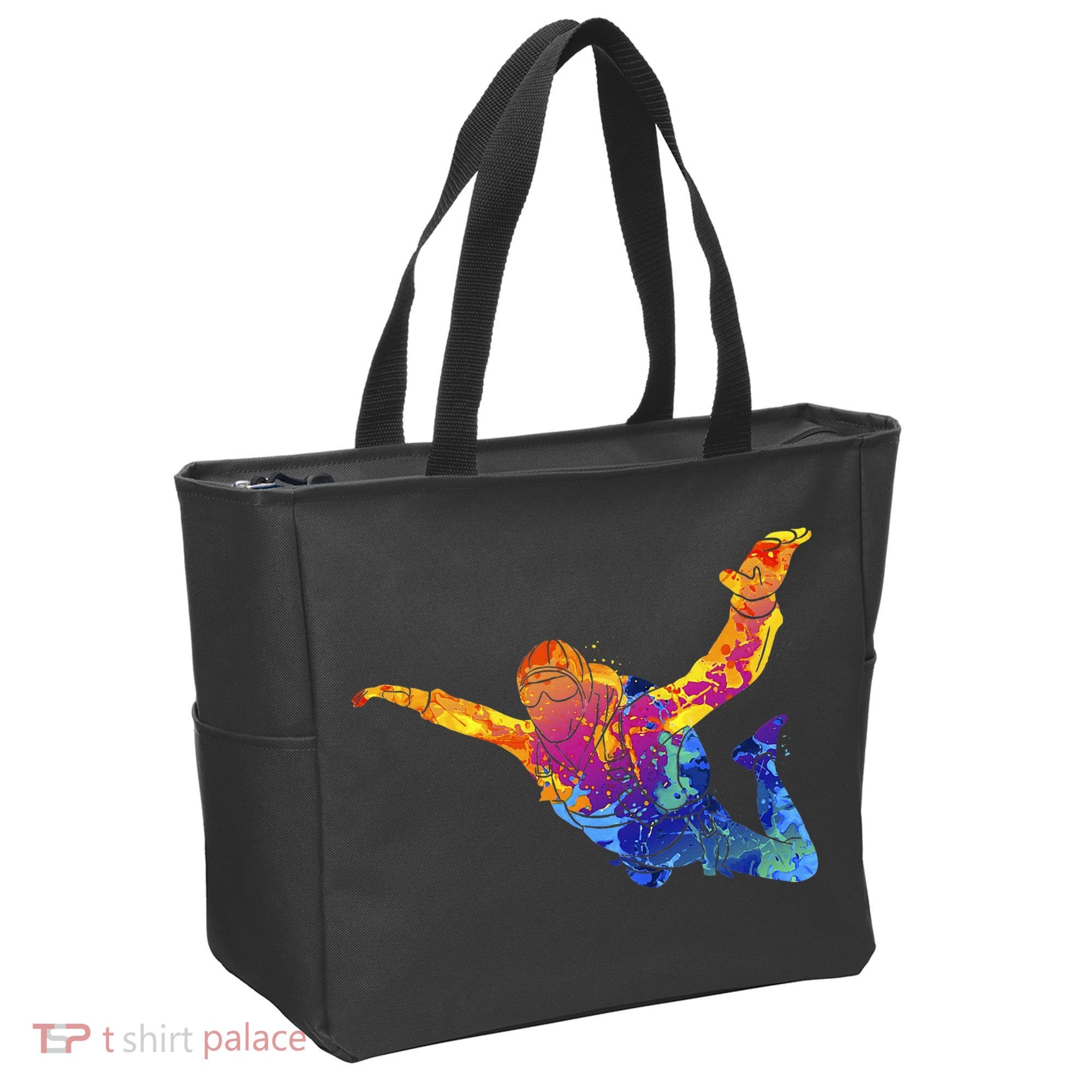 Skydiving Parachutust Extreme Sport Tote Bag