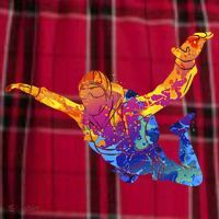 Skydiving Parachutust Extreme Sport Women's Flannel Plaid Pajama Pants thumb 2