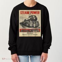 Steam Power Engine Train Women's Sweatshirt thumb 0