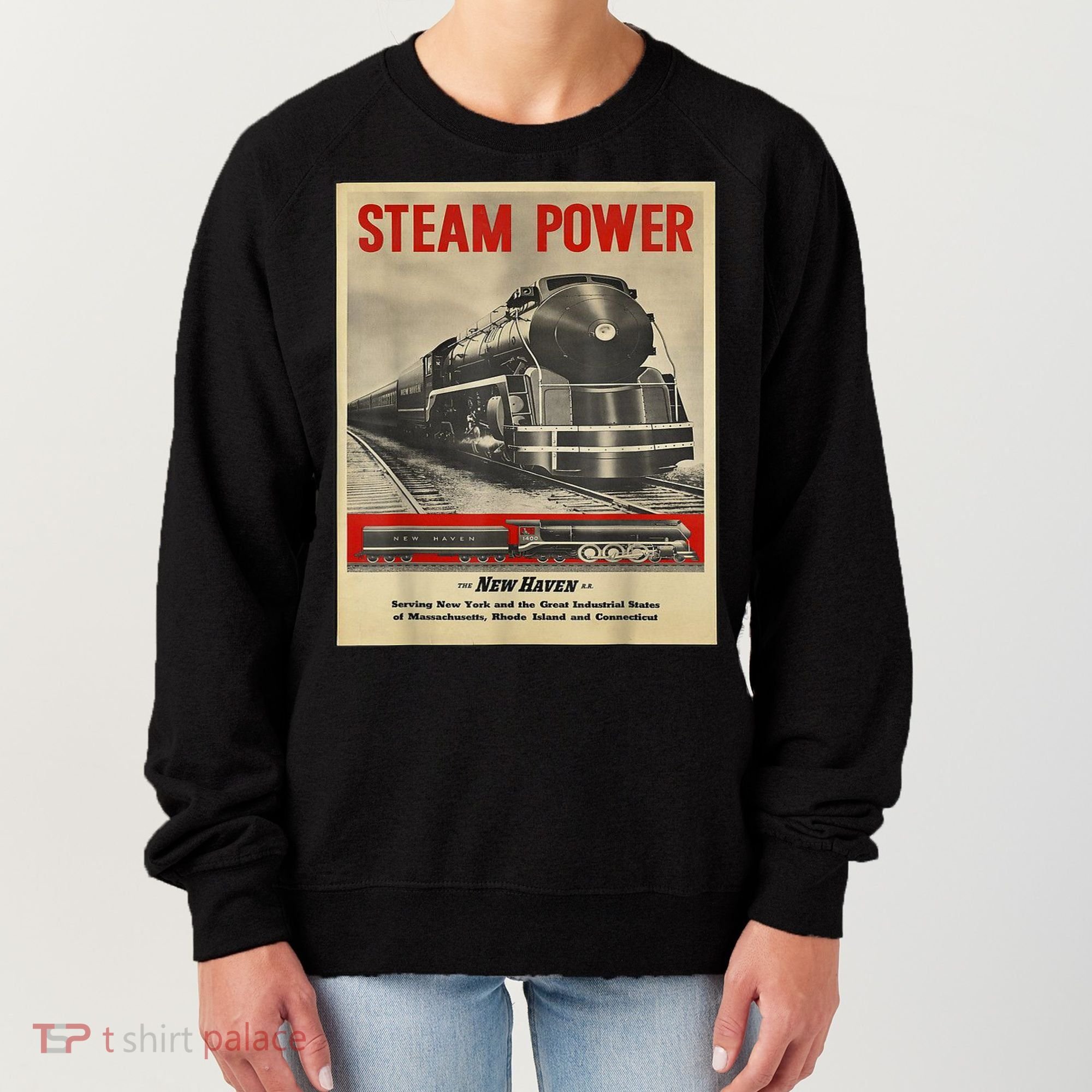Steam Power Engine Train Women's Sweatshirt