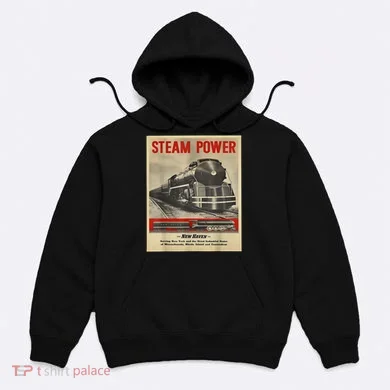Steam Power Engine Train Hoodie