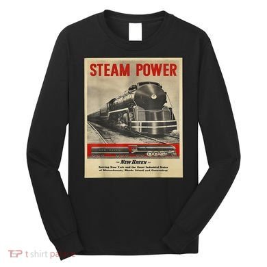 Steam Power Engine Train Long Sleeve Shirt