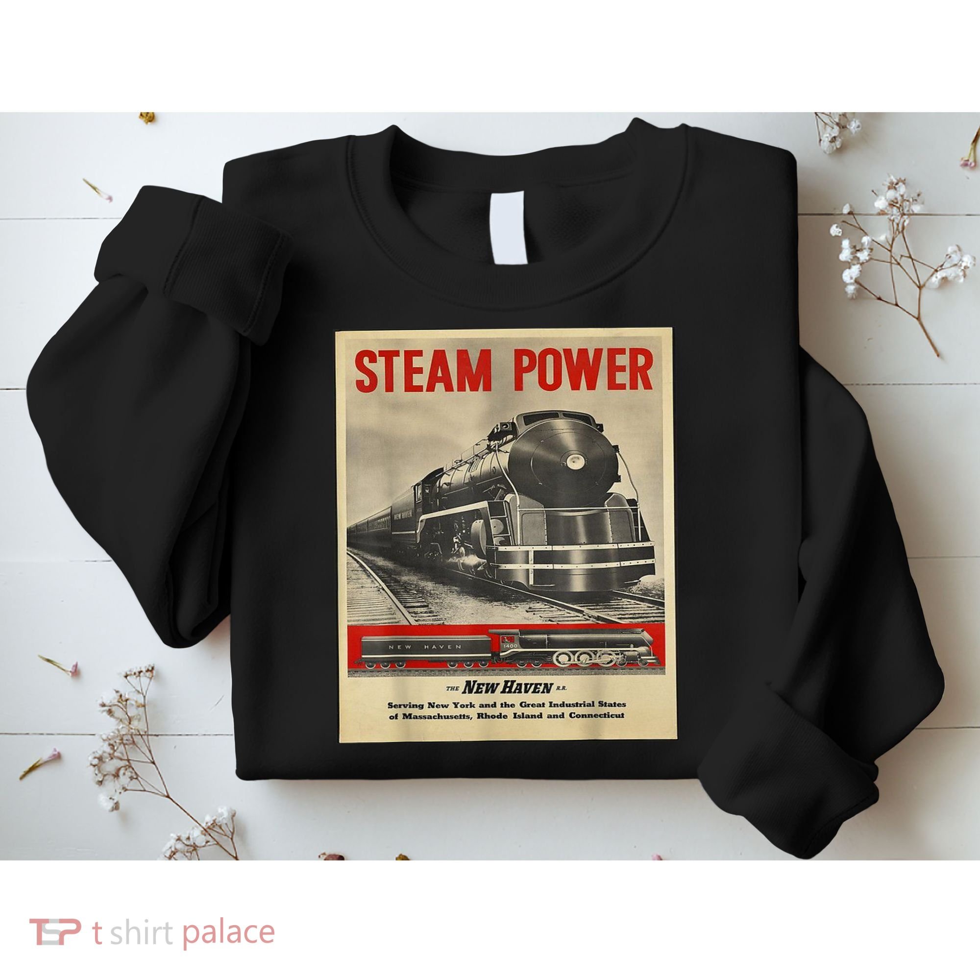 Steam Power Engine Train Sweatshirt