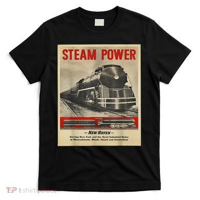 Steam Power Engine Train T-Shirt