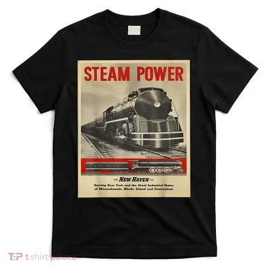 Steam Power Engine Train T-Shirt