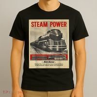 Steam Power Engine Train T-Shirt thumb 3