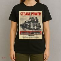Steam Power Engine Train T-Shirt thumb 4