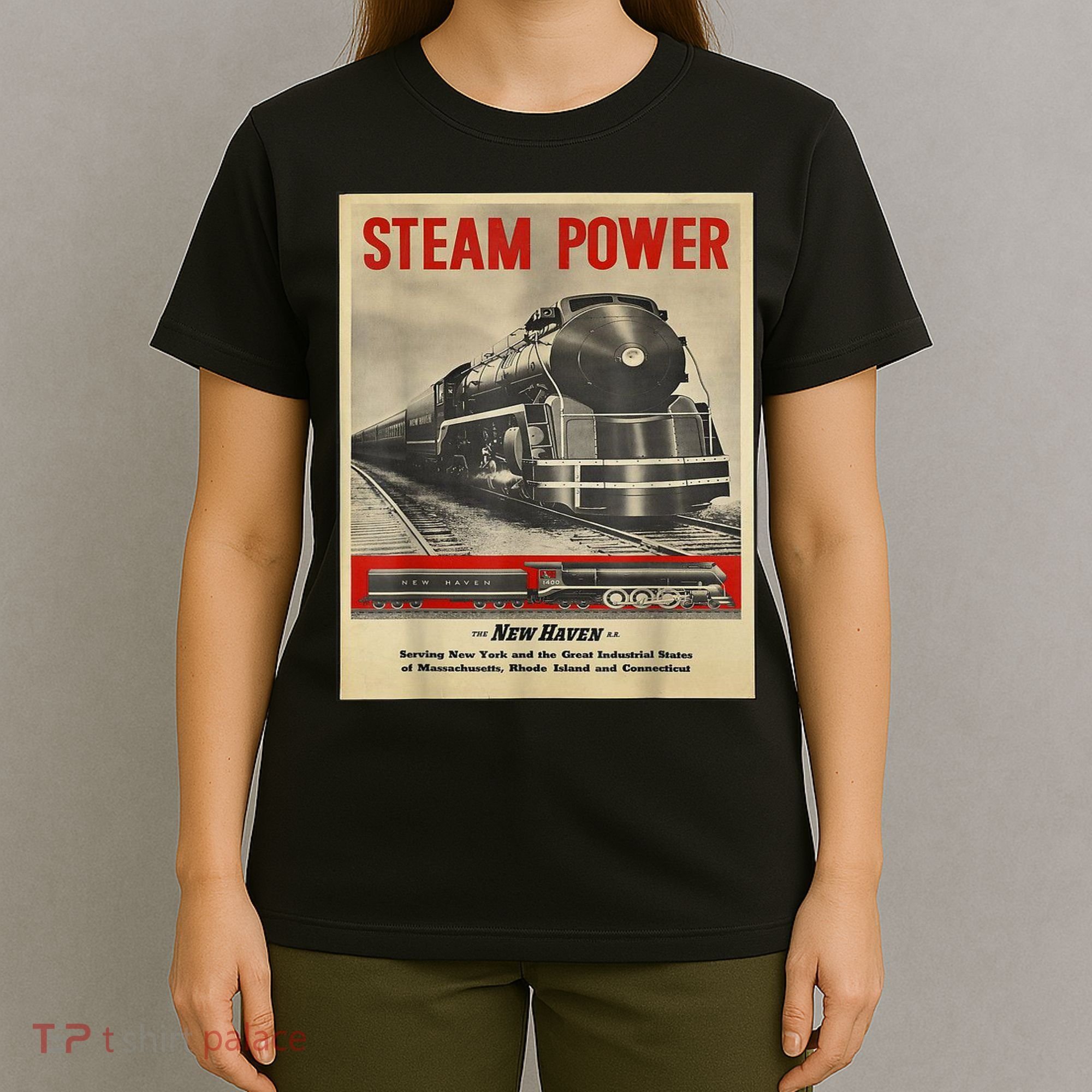 Steam Power Engine Train T-Shirt