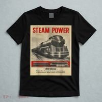 Steam Power Engine Train T-Shirt thumb 5