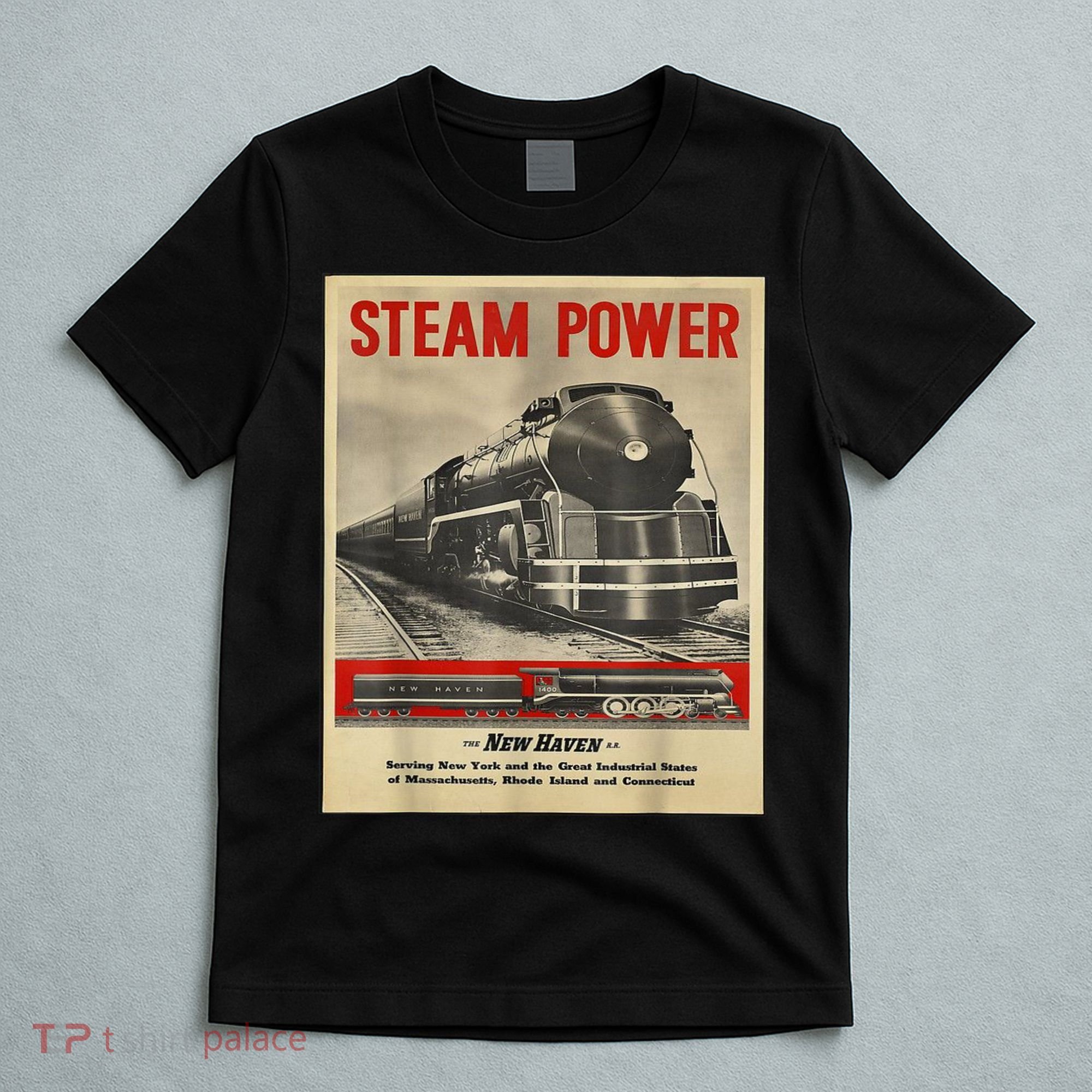 Steam Power Engine Train T-Shirt