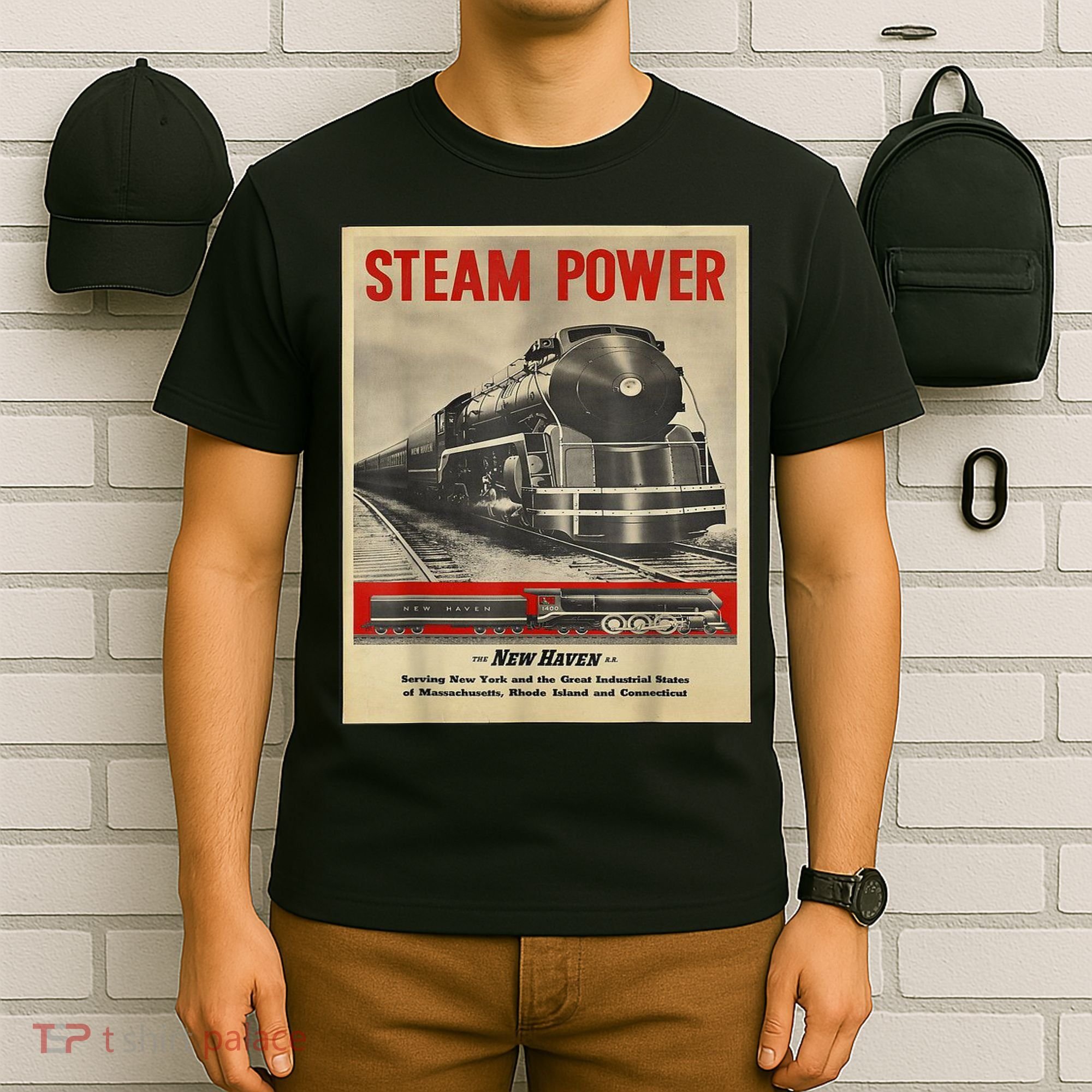 Steam Power Engine Train T-Shirt