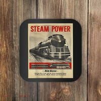 Steam Power Engine Train Coaster thumb 0