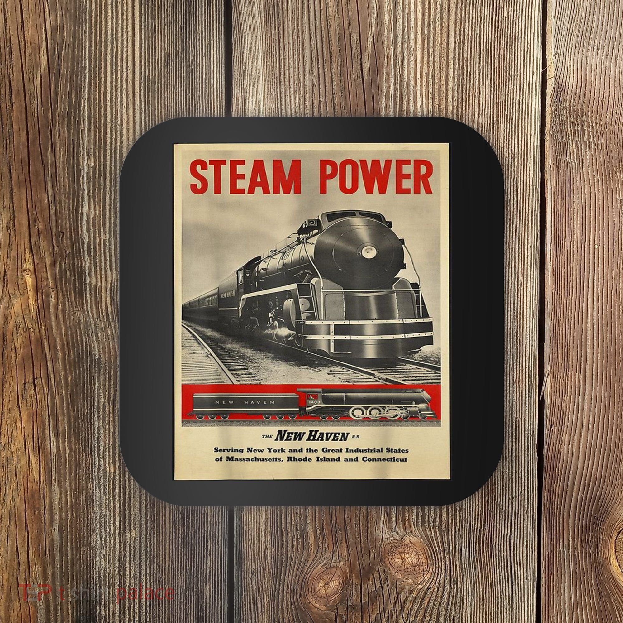 Steam Power Engine Train Coaster