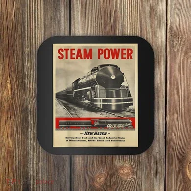 Steam Power Engine Train Coaster
