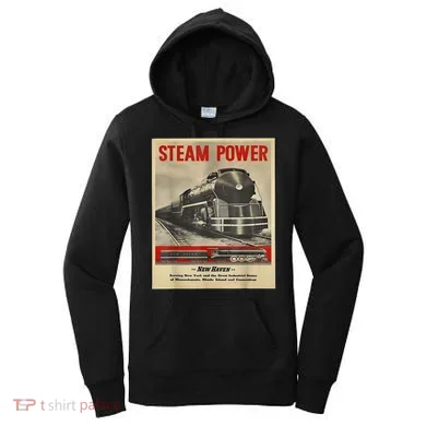 Steam Power Engine Train Women's Hoodie