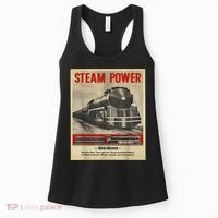 Steam Power Engine Train Women's Tank Top thumb 0