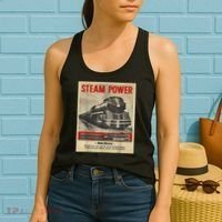 Steam Power Engine Train Women's Tank Top thumb 2