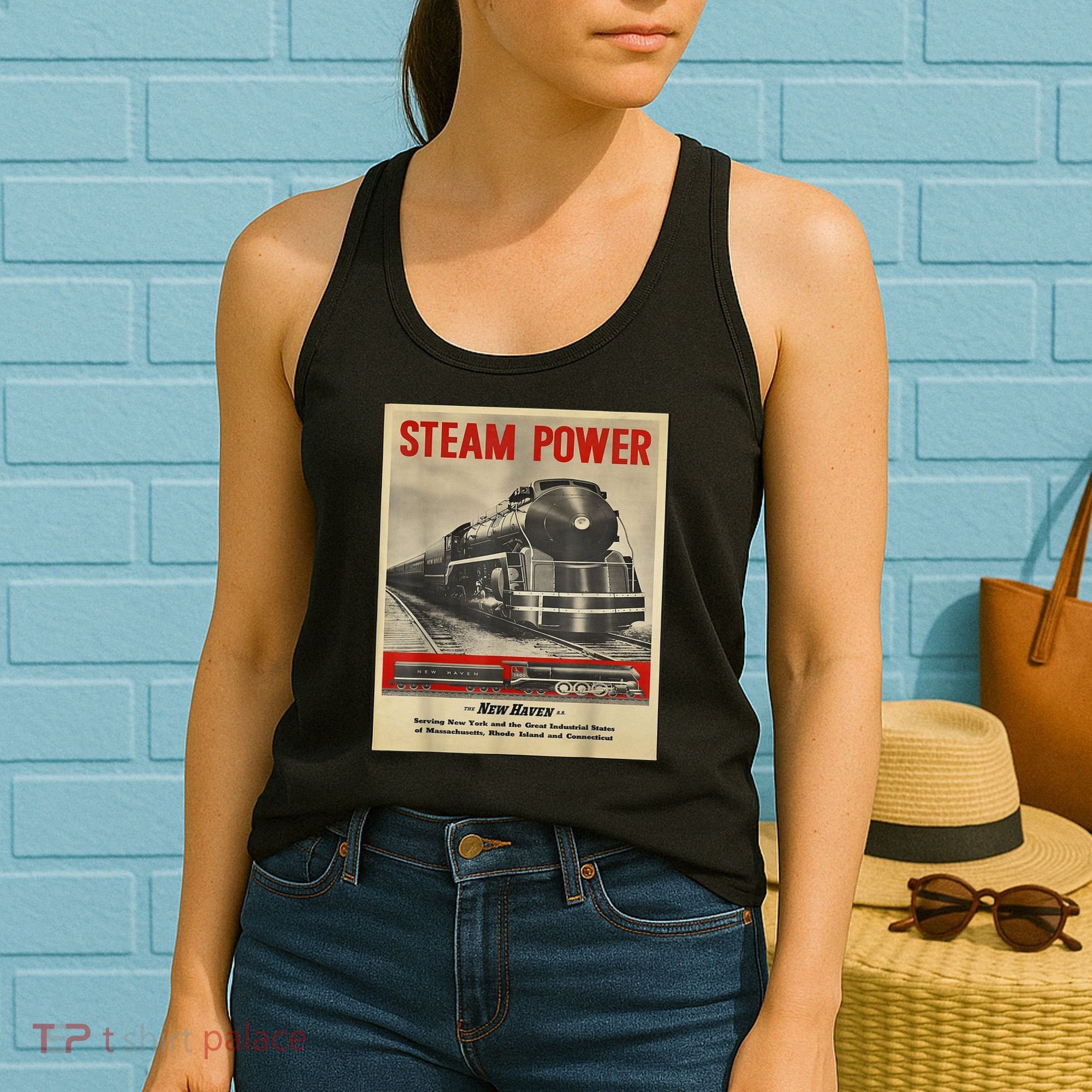 Steam Power Engine Train Women's Tank Top
