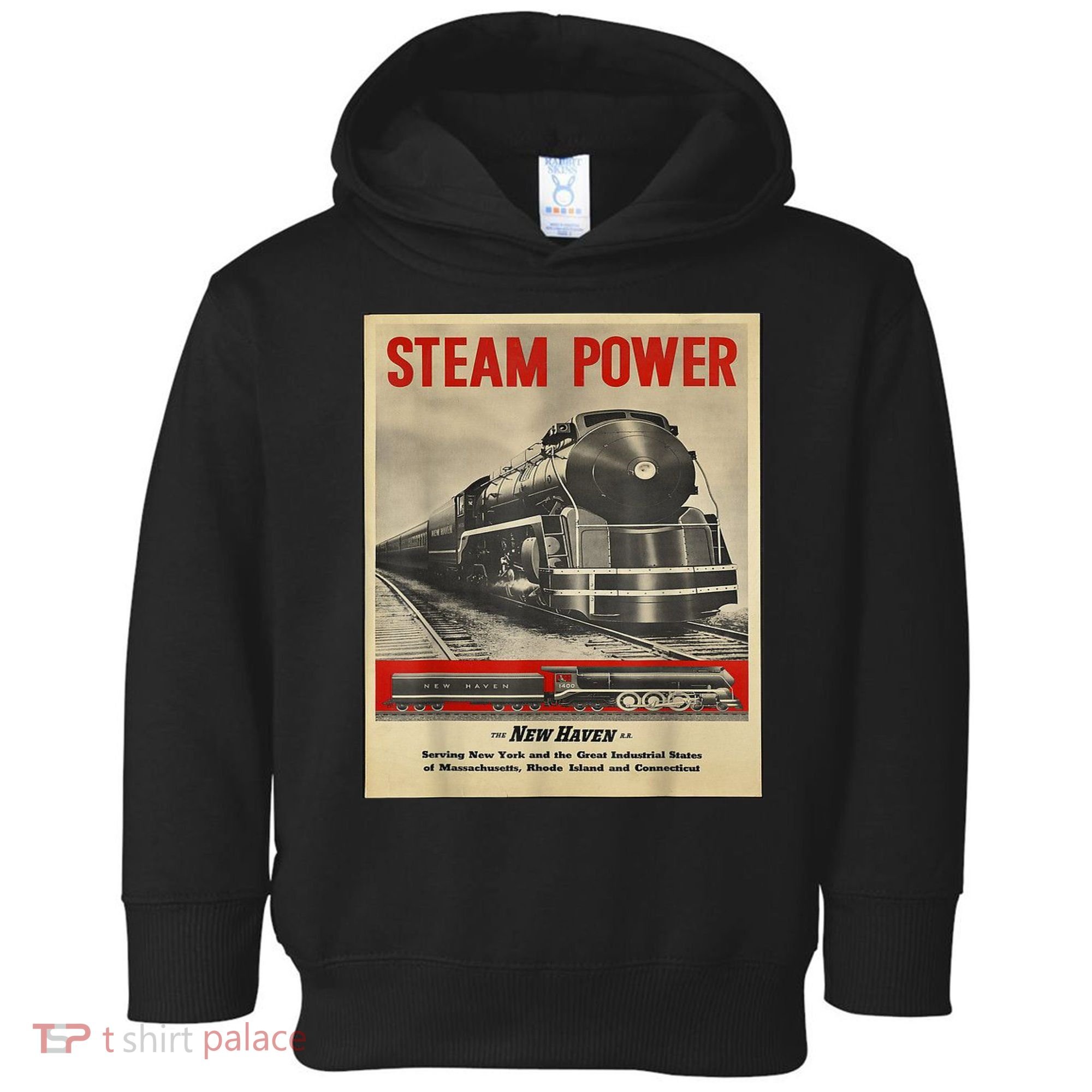 Steam Power Engine Train Toddler Hoodie