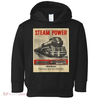 Steam Power Engine Train Toddler Hoodie