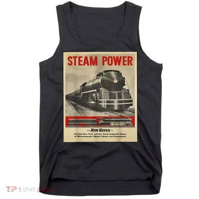 Steam Power Engine Train Tank Top