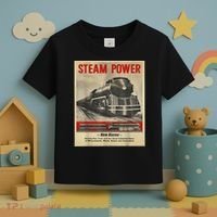 Steam Power Engine Train Toddler T-Shirt thumb 3