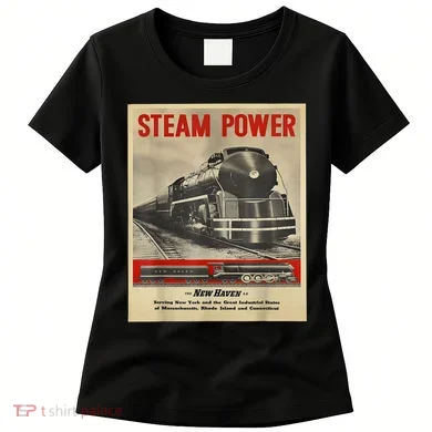 Steam Power Engine Train Women's T-Shirt