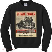 Steam Power Engine Train Kids Sweatshirt thumb 0