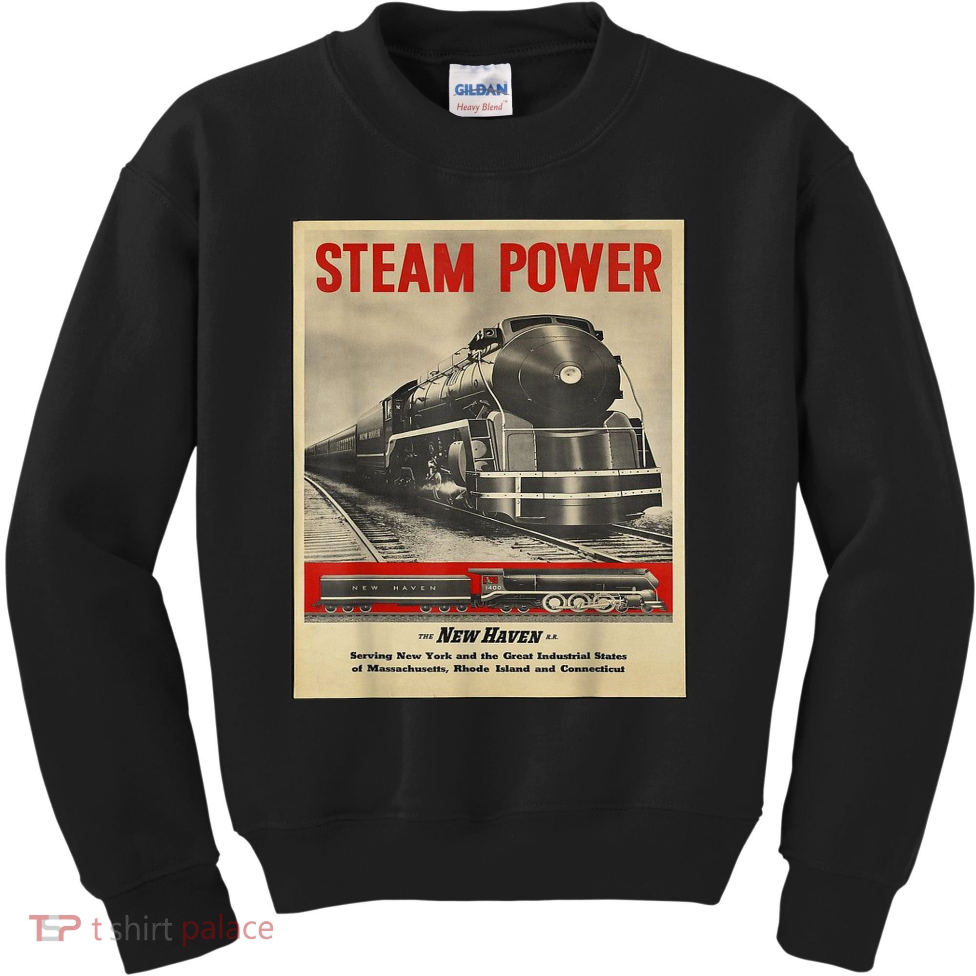 Steam Power Engine Train Kids Sweatshirt