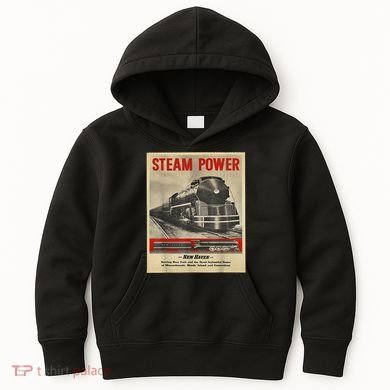 Steam Power Engine Train Kids Hoodie