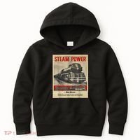 Steam Power Engine Train Kids Hoodie thumb 0