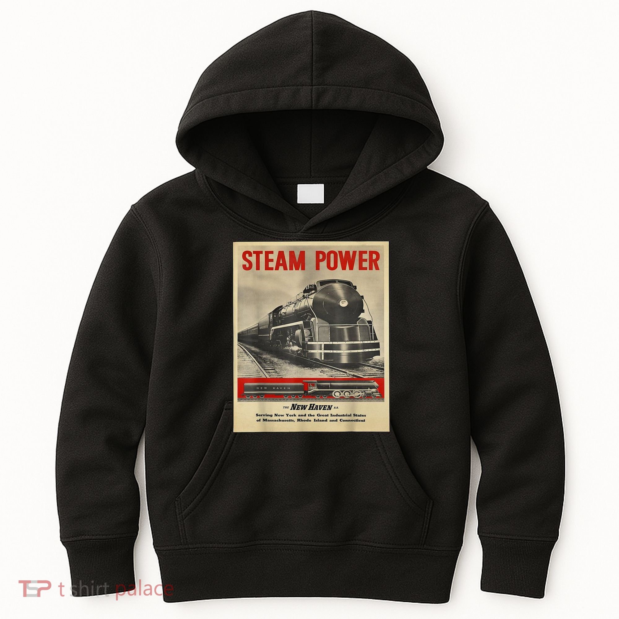 Steam Power Engine Train Kids Hoodie