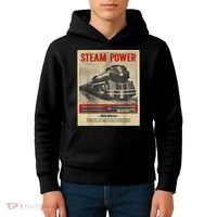 Steam Power Engine Train Kids Hoodie thumb 4