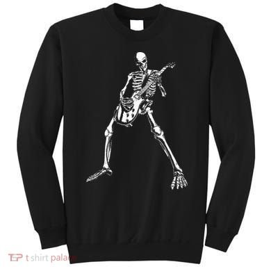 Skeleton Playing Electric Guitar Solo Sweatshirt