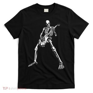 Skeleton Playing Electric Guitar Solo T-Shirt