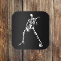 Skeleton Playing Electric Guitar Solo Coaster thumb 0