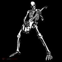 Skeleton Playing Electric Guitar Solo Women's Hoodie thumb 2