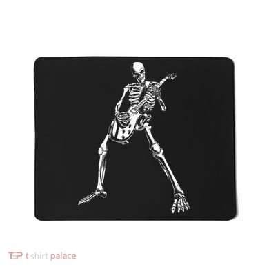 Skeleton Playing Electric Guitar Solo Mousepad