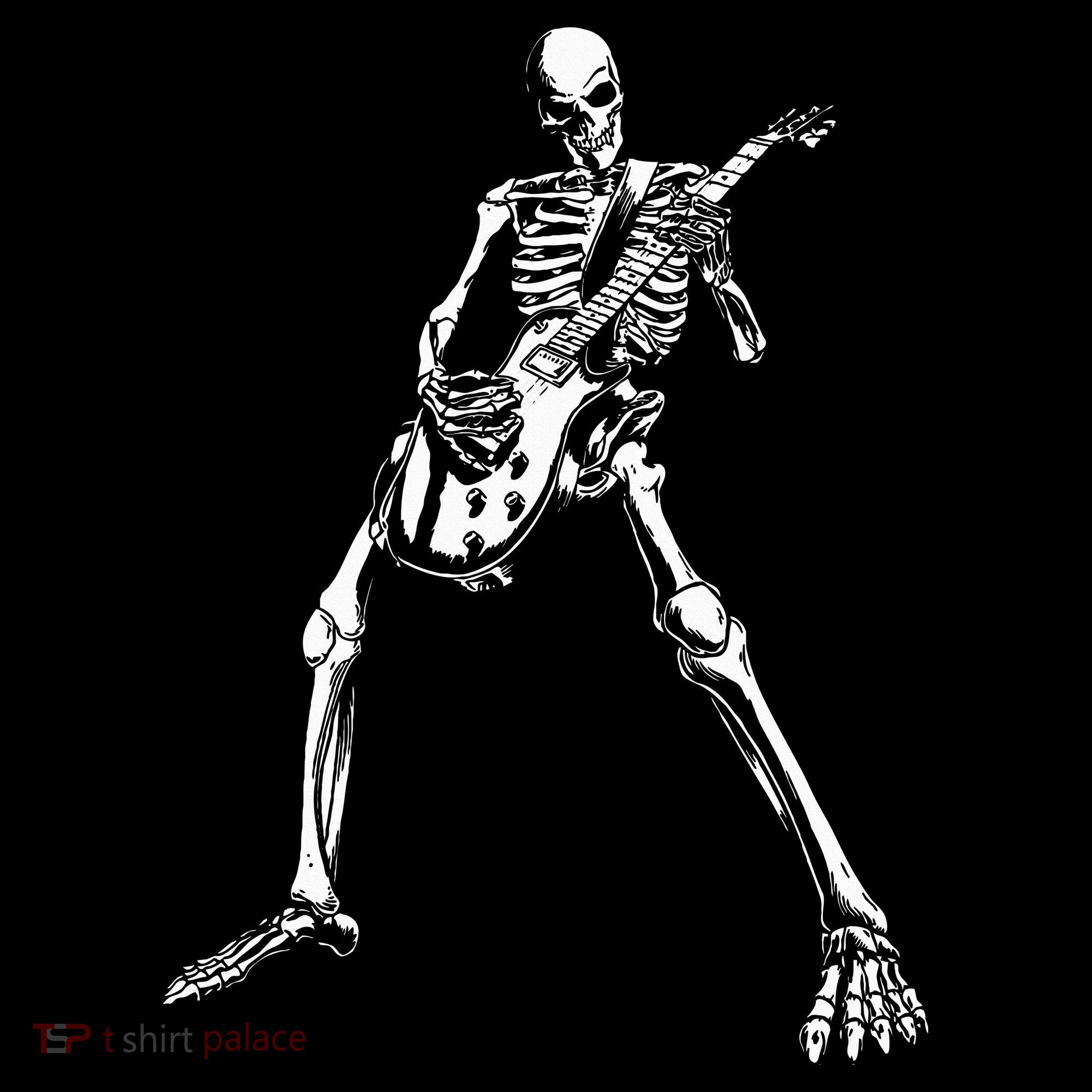 Skeleton Playing Electric Guitar Solo Women's Tank Top