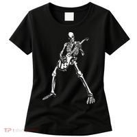 Skeleton Playing Electric Guitar Solo Women's T-Shirt thumb 0