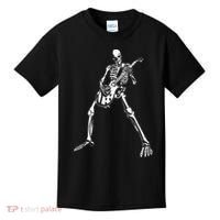 Skeleton Playing Electric Guitar Solo Kids T-Shirt thumb 0
