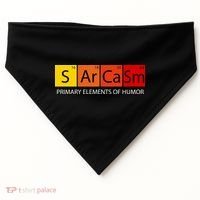 Sarcasm Primary Elements Of Humor USA-Made Doggie Bandana thumb 0