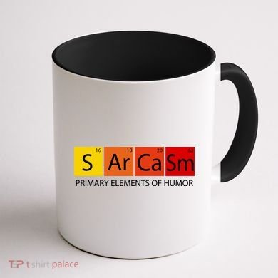 Sarcasm Primary Elements Of Humor Coffee Mug back
