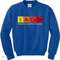 Sarcasm Primary Elements Of Humor Kids Sweatshirt thumb 0
