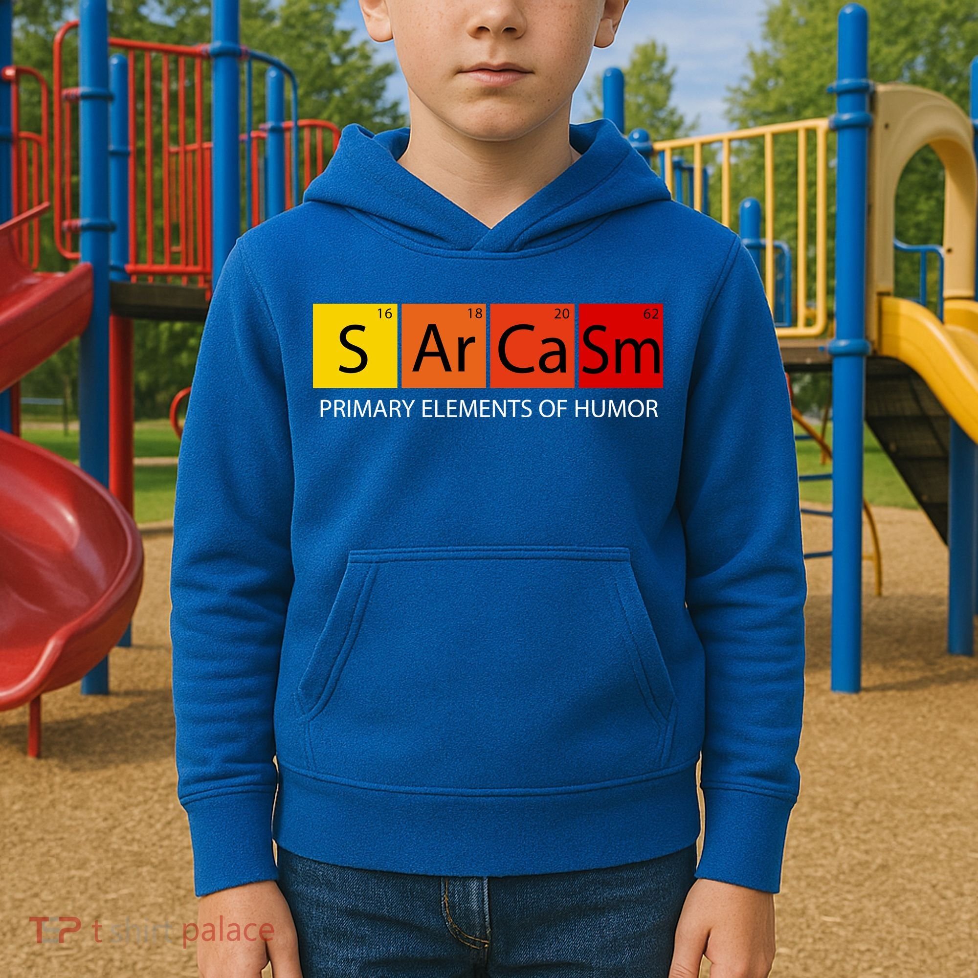 Sarcasm Primary Elements Of Humor Kids Hoodie