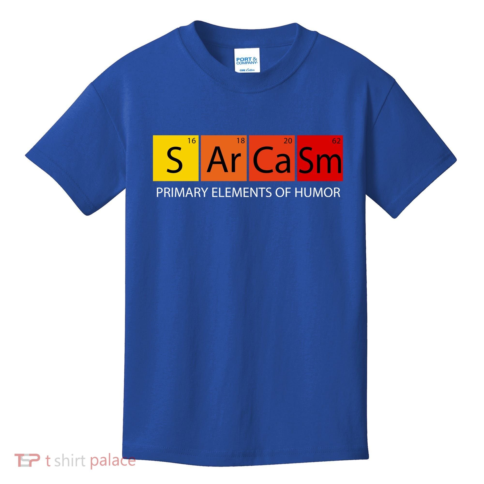 Sarcasm Primary Elements Of Humor Kids T-Shirt