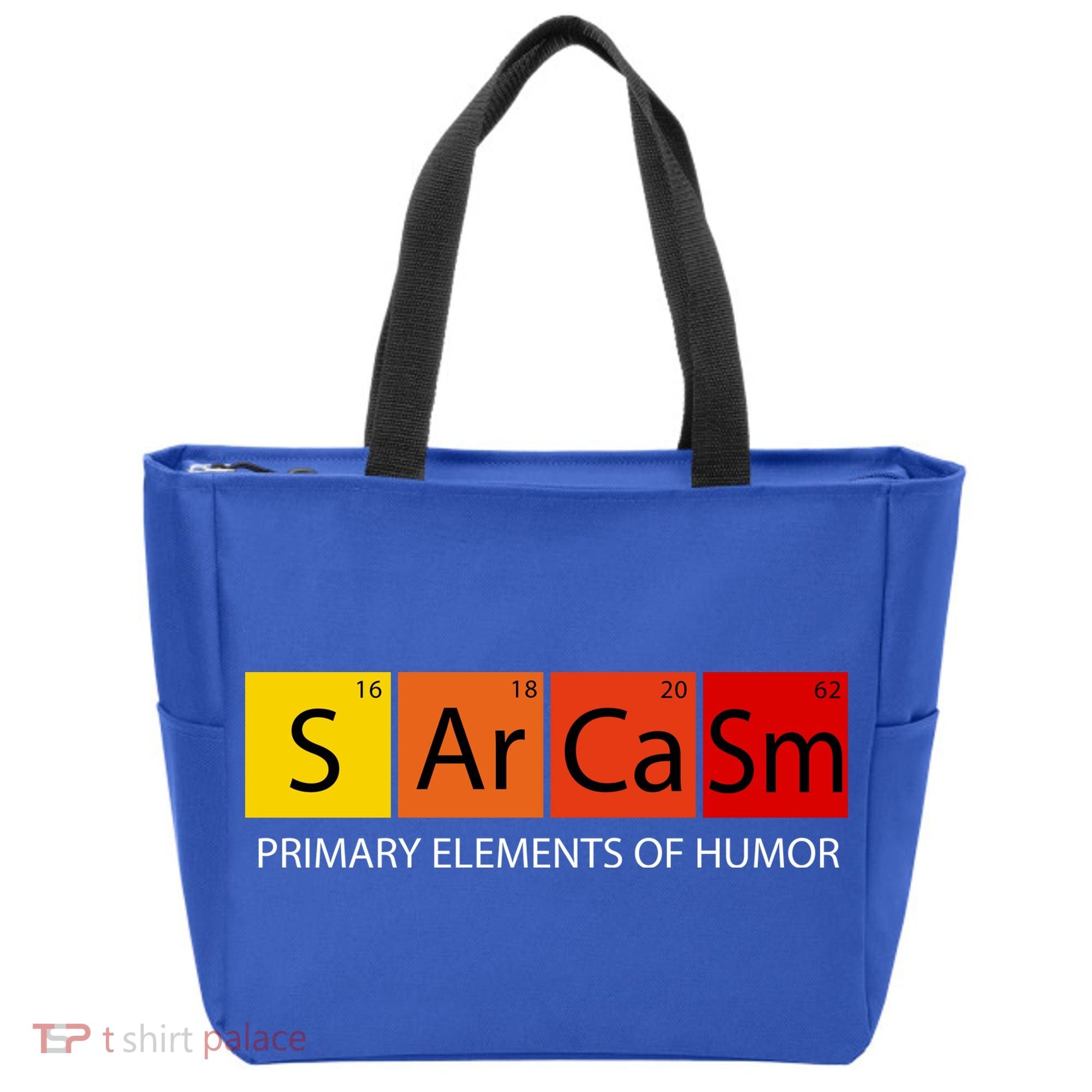 Sarcasm Primary Elements Of Humor Tote Bag