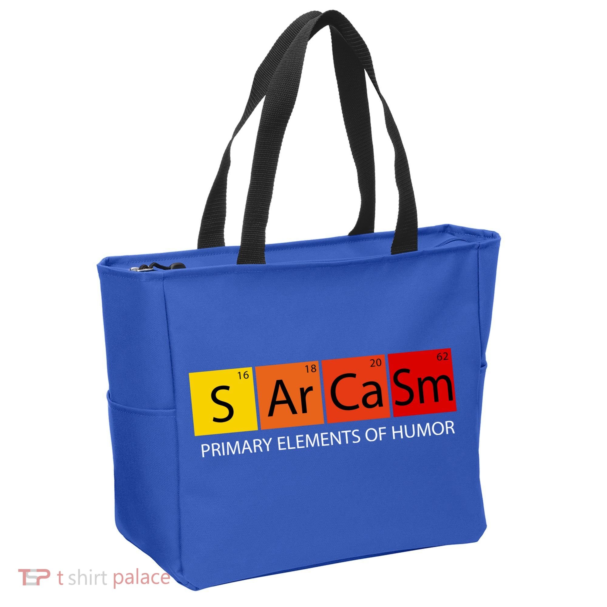 Sarcasm Primary Elements Of Humor Tote Bag